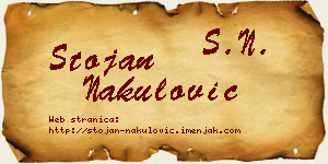 Stojan Nakulović vizit kartica